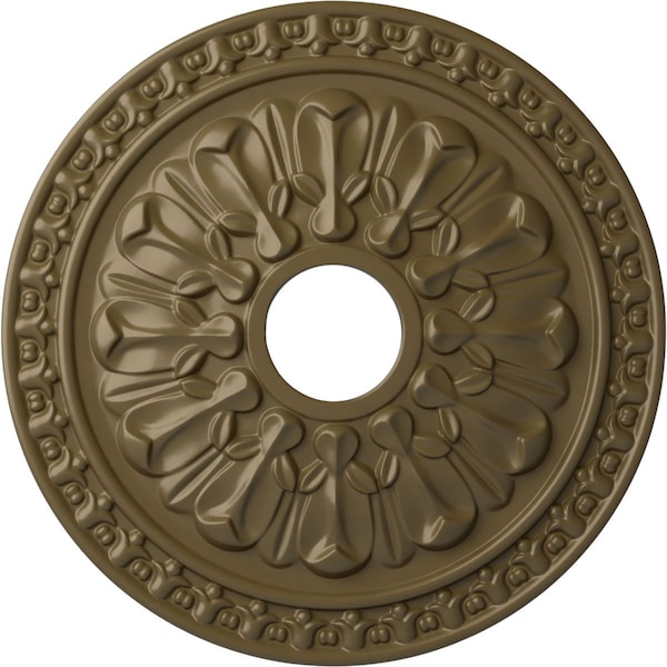 Ekena Millwork Warsaw Ceiling Medallion (Fits Canopies up to 3 1/2"), 18"OD x 3 1/2"ID x 1 3/8"P, Mississippi Mud CM18WAMMF - main